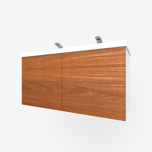 Mahogany 4-Drawers for Godmorgon, Horizontal Grain - Real Wood Veneer