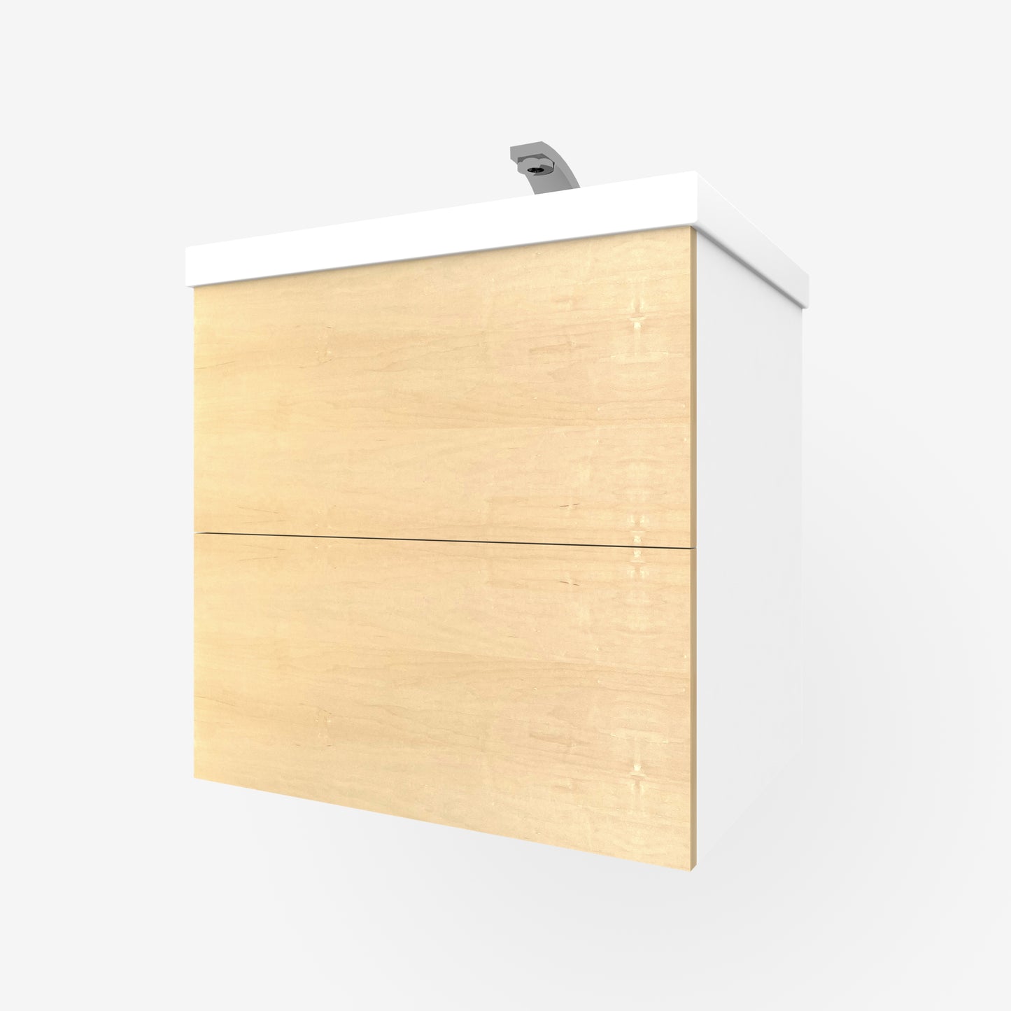 Maple 2-Drawers for Godmorgon, Horizontal Grain - Real Wood Veneer