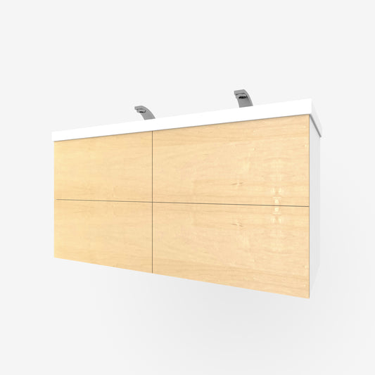 Maple 4-Drawers for Godmorgon, Horizontal Grain - Real Wood Veneer