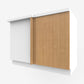 Rift White Oak Corner Cabinet Door for Sektion